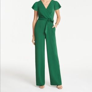 Ann Taylor Flutter Sleeve Jumpsuit